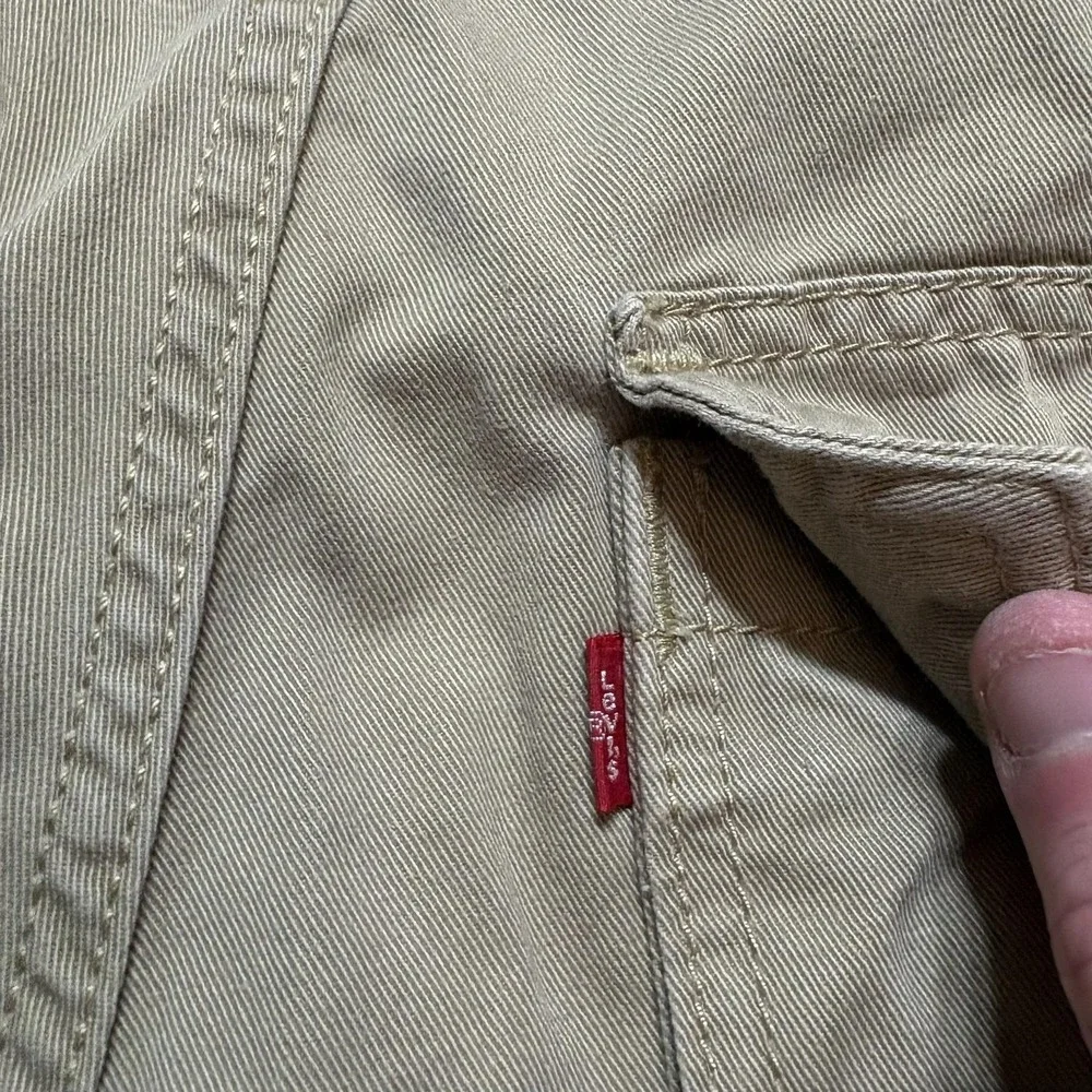 Levis Cargo Shorts Mens 30‎ Green Cotton Utility Pockets Casual Baggy Y2K Skater